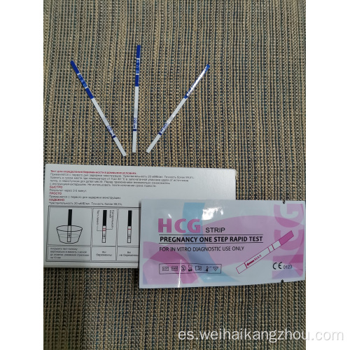 Dispositivo de prueba de fertilidad de diagnóstico rápido HCG Kit de prueba HCG para la exportación OEM